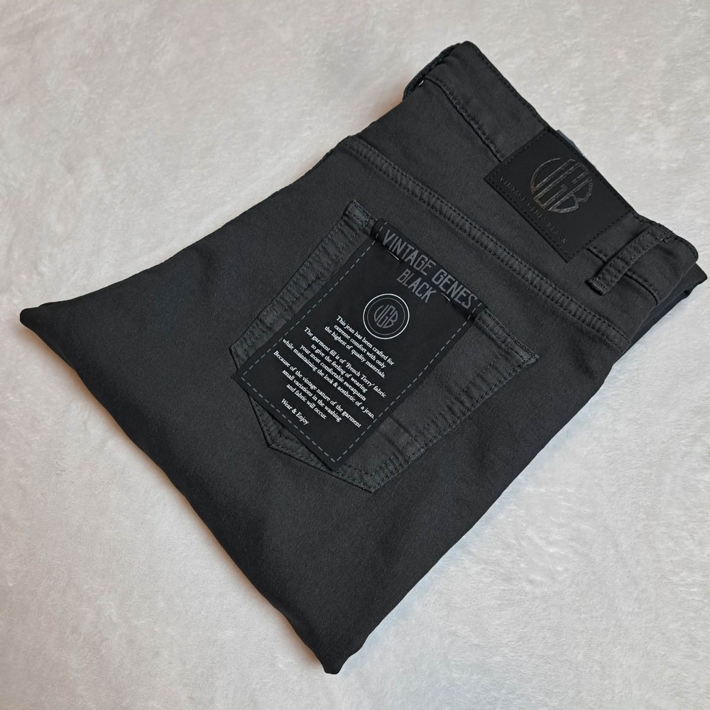 VGB Vintage Genes Black Men's Stretch Gray Jeans Size 34X30 New